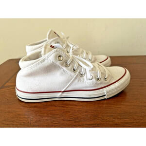 Converse Chuck Taylor All Star Mid Madison Shoes 563511F White Women's Size 9W